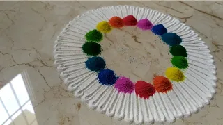 Rangoli l Simple Rangoli Designs l Diwali Rangoli Designs l Navratri Rangoli Designs