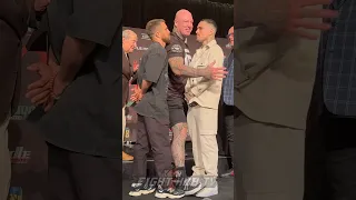 Lomachenko & Kambosos separated during intense face off!