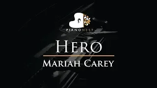 Hero - Mariah Carey - Piano Karaoke / Sing Along Cover with Lyrics