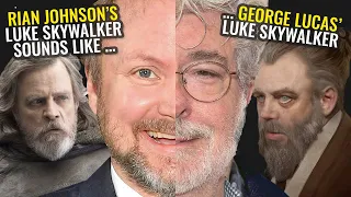 Rian Johnson's Luke Skywalker sounds a lot like George Lucas' Luke Skywalker ...
