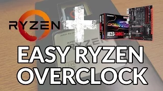 Easy Ryzen Overclock Guide: Ryzen 5 1600 OC Settings | AB350-Gaming Motherboard