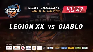 LEGION XX Tournament 2023 Day 1 KU 47 Match 1 Court 1