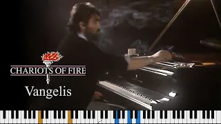 VANGELIS - Chariots of Fire (Theme) | Solo piano with sheet music, piano tutorial