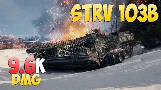 Strv 103B - 5 Kills 9.6K DMG - Frying pan! - World Of Tanks