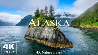FLYING OVER THE ALASKA (4K UHD) - Relaxing Music Along With Beautiful Nature Videos - 4K Video HD