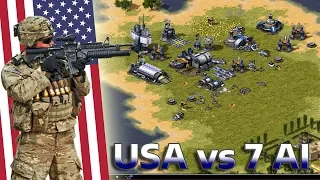 Red Alert 2 - Liberation of America - 7 vs 1