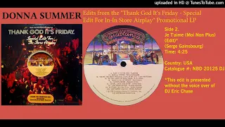 Donna Summer -  Je T'Aime (Moi Non Plus) (In-Store Airplay Edit)