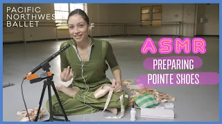 ASMR - Preparing Pointe Shoes with a Ballerina