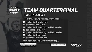 Workout 4 — 2022 Team Quarterfinal