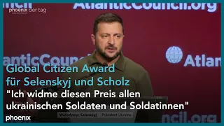 Preisverleihung "Global Citizen Award": Reden von Volodymyr Selenskyj und Olaf Scholz am 21.09.23