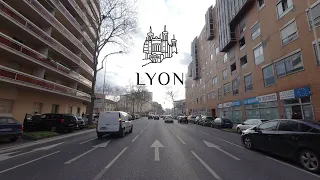 DRIVING DOWNTOWN LYON 🇫🇷 4K⁶⁰