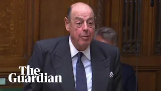 Sir Nicholas Soames delivers emotional speech in parliament