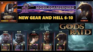 GODS RAID: Working on New Gear and Getting Some Stars in Hell Mode.