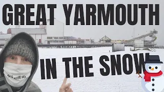 Great Yarmouth in a BLIZZARD