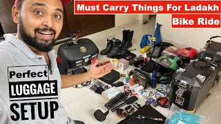 LADAKH RIDE 2023-What To Carry | Complete Touring Setup For Ladakh Trip | Must Watch For Every Biker