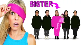 Guess The Sister Blindfolded *Emotional*