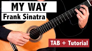 MY WAY - Frank Sinatra - FINGERSTYLE Guitar Lesson + TAB