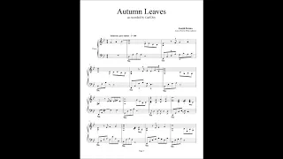 Autumn Leaves (piano) - Joseph Kosma