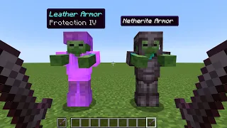 protection IV leather armor vs netherite armor