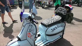 Photos of the Scooters at Brighton Mod Weekender 2023