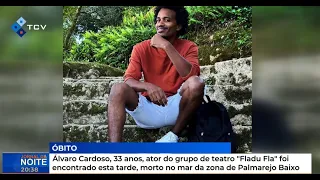 Álvaro Cardoso, 33 anos, ator do grupo de teatro "Fladu Fla" foi encontrado esta tarde, morto no mar