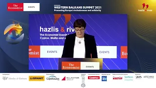 Joan Hoey at The Economist's Western Balkans Summit 2021