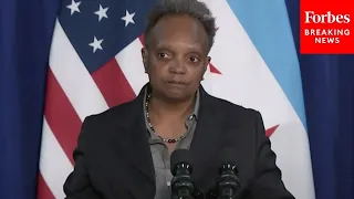 Lori Lightfoot Holds A Press Conference With Chicago Police Superintendent David Brown