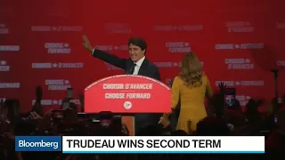 Canada’s Trudeau Wins a Second Term, But Loses Majority in Parliament