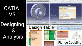 Flange Coupling | Design Automation | CATIA Using Design table | Spreadsheet | By Sandeep Rajput