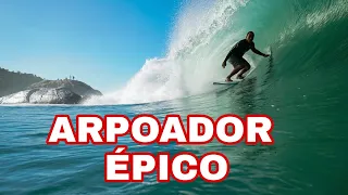 SURF NA PRAIA DO ARPOADOR COM TUBOS DE TERRAL. #arpoador#surfarpoador#fortalecimento1