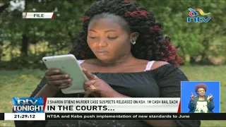 Two Sharon Otieno murder suspects released on 1 million cash bail each