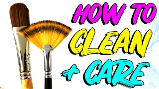 How to Clean Acrylic Paint Brushes