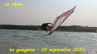 windsurf la ganguise   25 septembre 2021 + 91+5.3 + la chute de Greg
