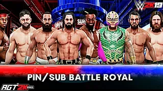 AGT - WWE 2K19 | Праздничный Battle Royal матч на ВЫЛЕТ (Участвуют чемпионы) От Роллинса до Гаргано!