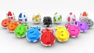 Learn Numbers with Eggs - Numbers and Colors Collection for Children