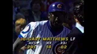 NLCS Game 1- San Diego Padres @ Chicago Cubs - Oct. 2, 1984 - Gary Matthews, Ron Cey, Eric Show