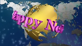 Happy New Year song firework Congratulations! Поздравление С Новым годом на английском,салют