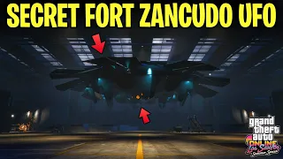 SECRET ALIEN UFO FOUND AT FORT ZANCUDO in the New Summer Update in GTA 5 Online