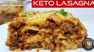 HOW TO MAKE THE BEST KETO LASAGNA WITH FLAT PASTA - TASTES LIKE THE REAL DEAL !