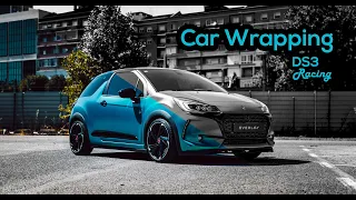 Car Wrapping Citroen DS3 PERFORMANCE! Cool Teal Satin, Avery.