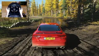 Forza Horizon 4 - AUDI RS7 SPORTBACK - OFF-ROAD with Steering Wheel + Pedals - 1080p60FPS