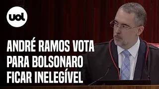 Julgamento Bolsonaro: Ministro do TSE André Ramos vota para ex-presidente ficar inelegível