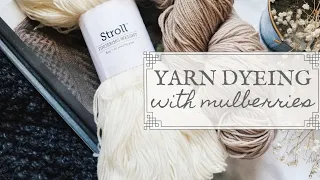 Natural Yarn Dyeing with Mulberries for Knitting & Crochet