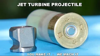 Weird Shotgun Slug Made from Jet Engine Part - TESTED!