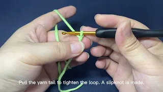 3. Chain stitch (ch): How to make a foundation chain (ch)？