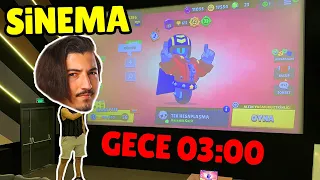 GECE GİZLİCE DEV SİNEMADA BRAWL STARS OYNADIK!