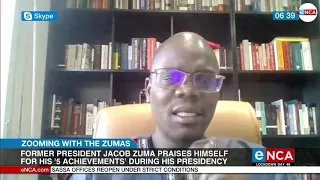 Jacob Zuma zooms into his achievements during his presidency