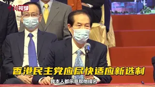 卢文端：香港民主党应尽快适应新选制 重回温和务实道路