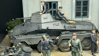 1/35 WWII Greece 1941 Diorama. Sd.Kfz 231 by AFV/Club. Figures by ICM and Dragon.