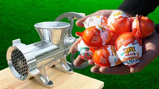 🟢Kinder JOY and Kinder Surprise vs Meat Grinder